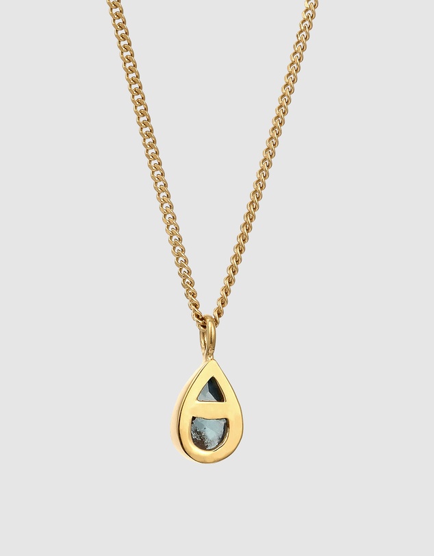 Elli Jewelry - Necklace Crystal Drop 925 Sterling Silver Gold-Plated