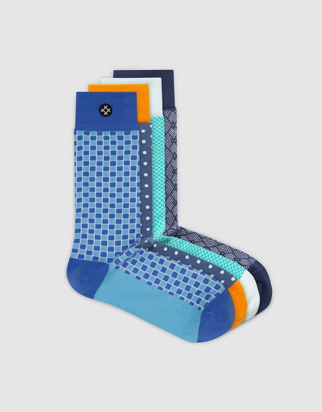 Sockdaily - Tangle 4 Pack Crew Socks