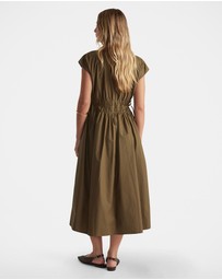 Decjuba - Zoe Shirred Waist Midi Dress