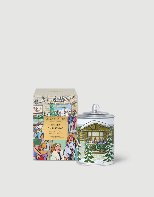 Glasshouse Fragrances - White Christmas 380g Soy Candle