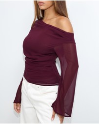 Dazie - Quinn Off Shoulder Top