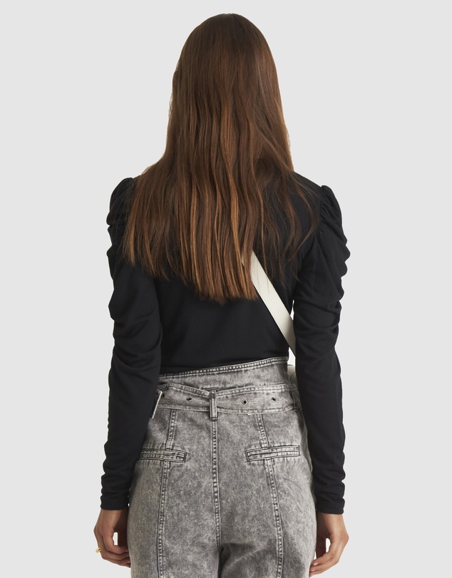 Zerafima - Jersey Gathered LS Top