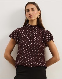 Atmos&Here - Fia Flutter Sleeve Blouse