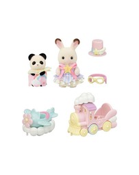 Sylvanian Families - Amusement Park Ride Set -Plane & Train