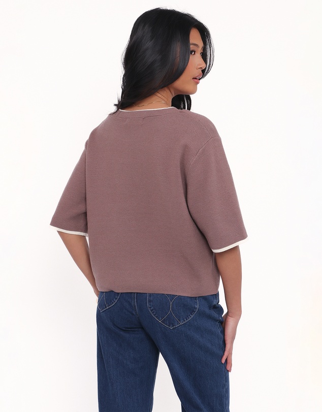 Petal & Pup - Giorgia Knitted Tee - Mocha