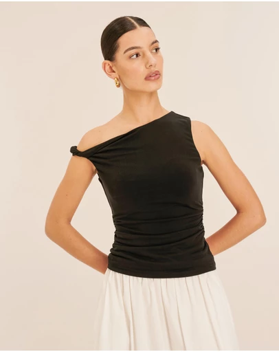 AERE - Cupro Off Shoulder Top