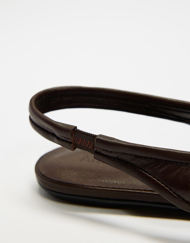 Atmos&Here - Marlowe Leather Sling Back Ballet Flats