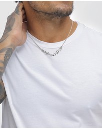 Kuzzoi - ICONIC EXCLUSIVE - Necklace Male Wire Pendant 925 Sterling Silver
