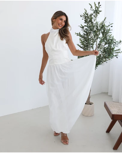 Esther & Co - Francille Dress - White