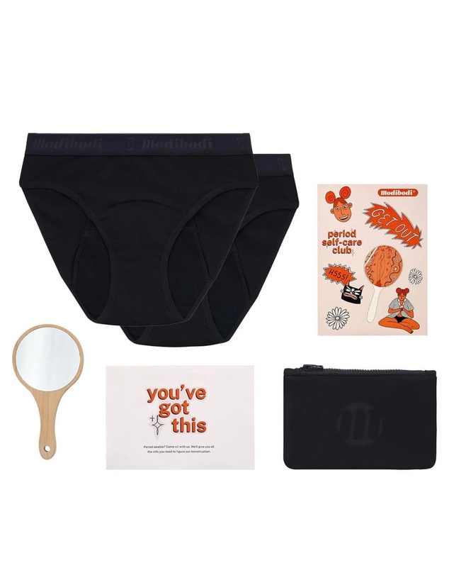 Modibodi - Teen First Period Kit with 2 Hipster Bikini Moderate Absorbency