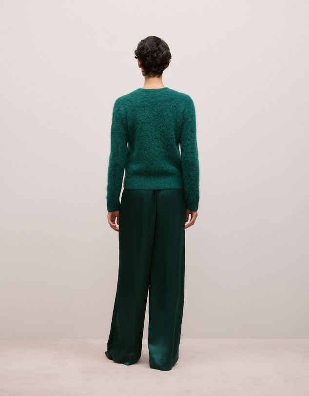 Trenery - Brushed Alpaca Pullover in Forest