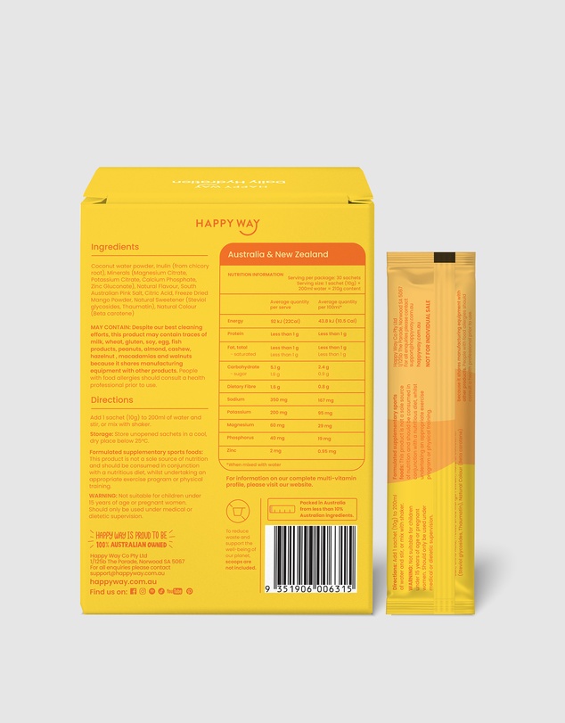 Happy Way - Tropical Daily Hydration Sachets