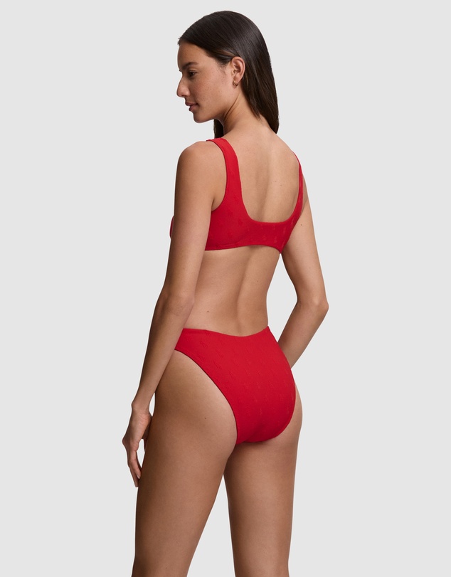 Polo Ralph Lauren - Logo Jacquard Deep Scoop Bikini Top