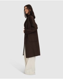 Belle & Bloom - Publisher Double-Breasted Wool Blend Coat