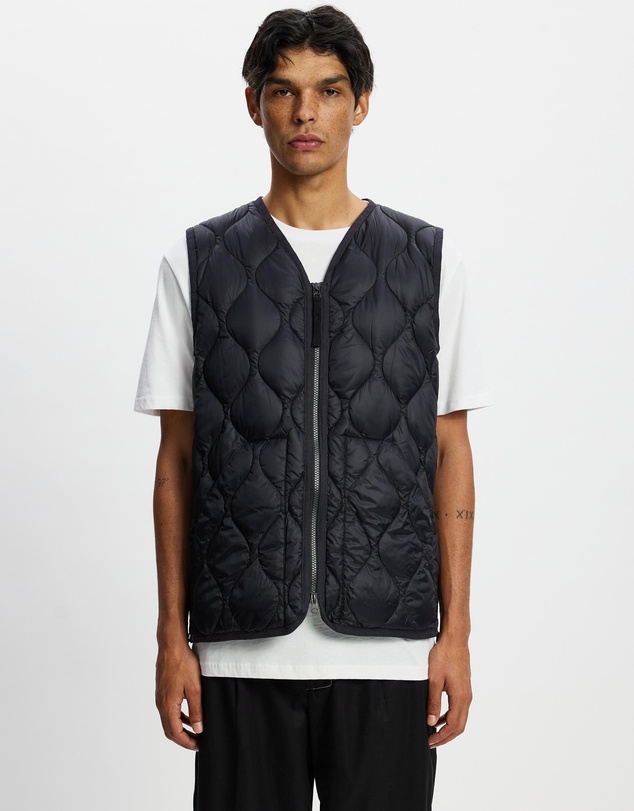 TAION - Military V-Neck W-Zip Down Vest Soft Shell