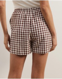 Atmos&Here - Lydia Gingham Shorts