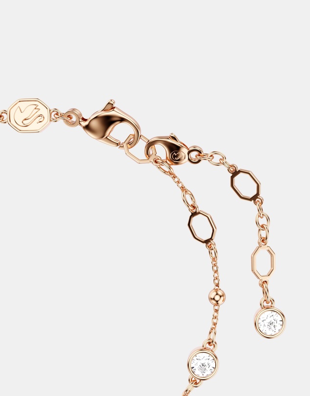 Swarovski - Imber Bracelet, Round Cut, White, Rose Gold-Tone Plated