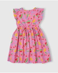 Goldie + Ace - Fruit Salad Lyla Dress - ICONIC EXCLUSIVE - Babies-Kids