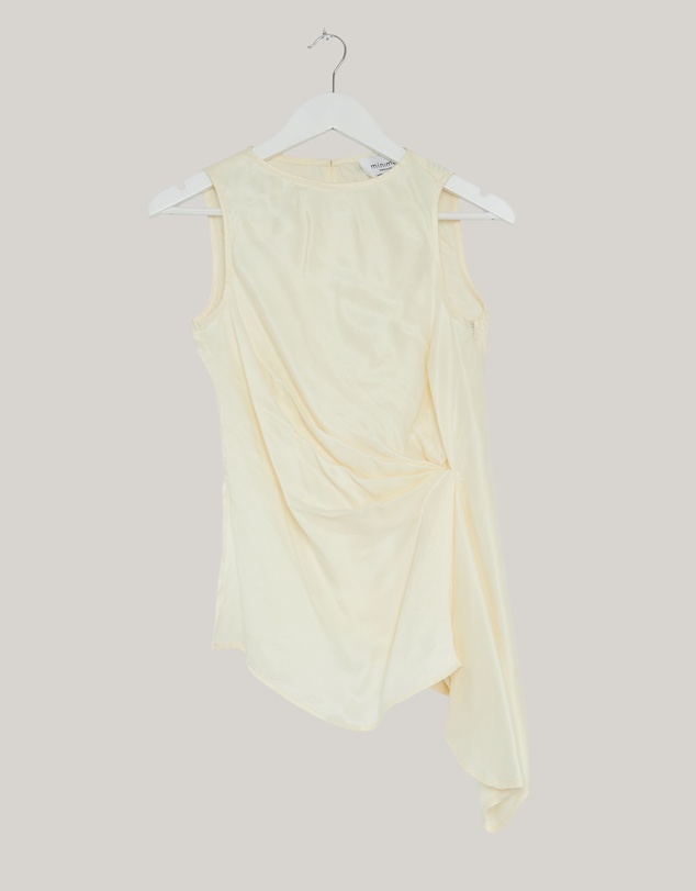 Revibe - Repaired Minima Esenciales Edith Cupro Longline Top - AU 8