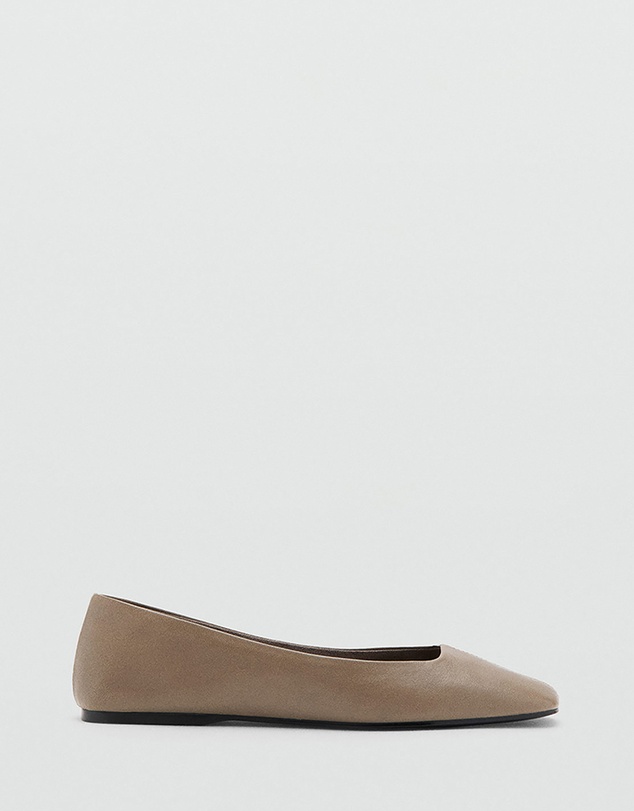 M.N.G - Leather Ballet Flats