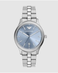 Emporio Armani - Silver Tone Analogue Watch