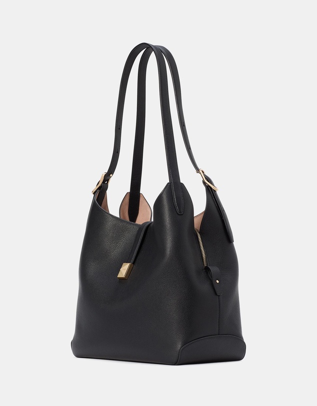 Kate Spade - Deco Pebbled Leather Large Shoulder Bag
