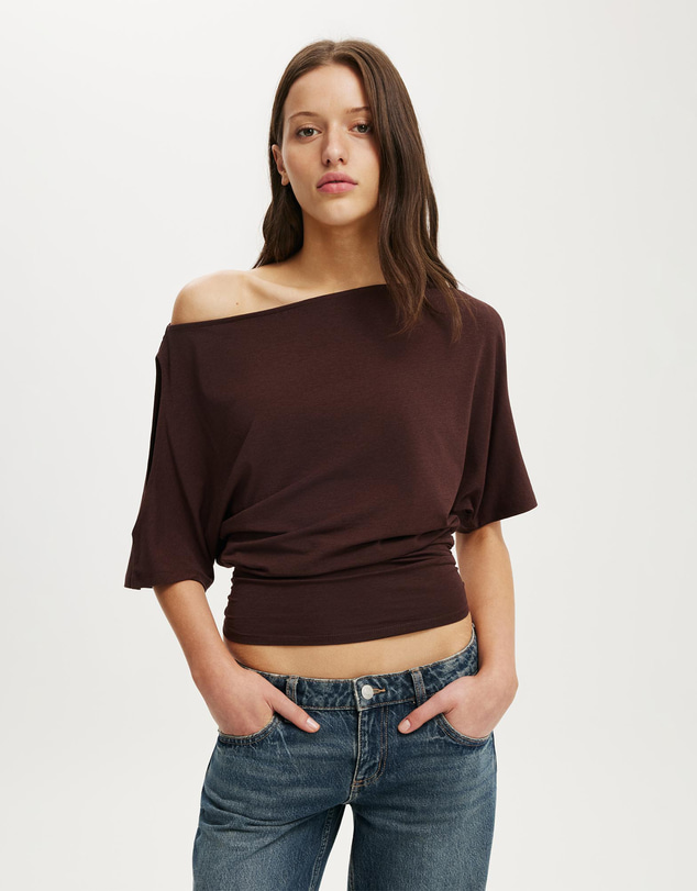 Cotton On - Sonny Cold Shoulder Short Sleeve