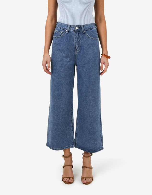 Forcast - Windsor Cropped Wide Leg Jeans