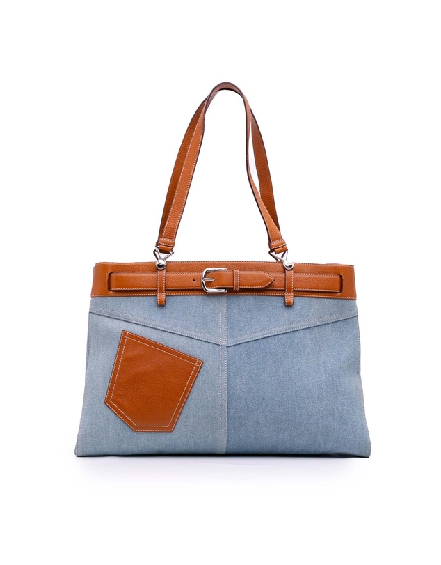 Dior - Pre-Loved Denim Jeans Pocket Tote