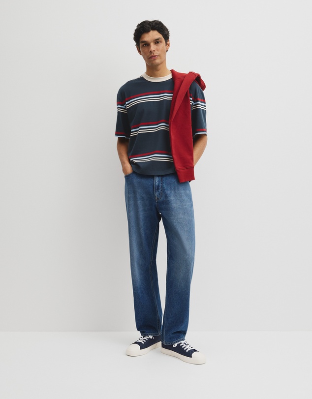 Country Road - Short Sleeve Boxy Stripe T-shirt