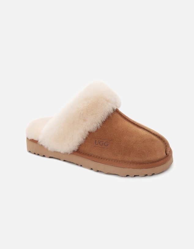 Ozwear Connection Uggs - Ugg Slippers Premium Australia Sheepskin Unisex Scuffette Suede
