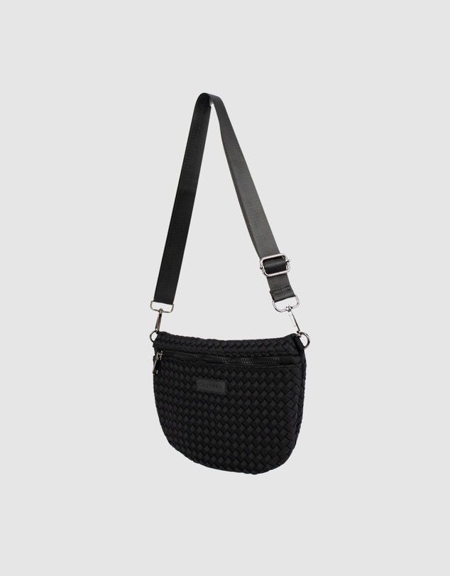 Chuchka - Woven Neoprene Belt Bag Black