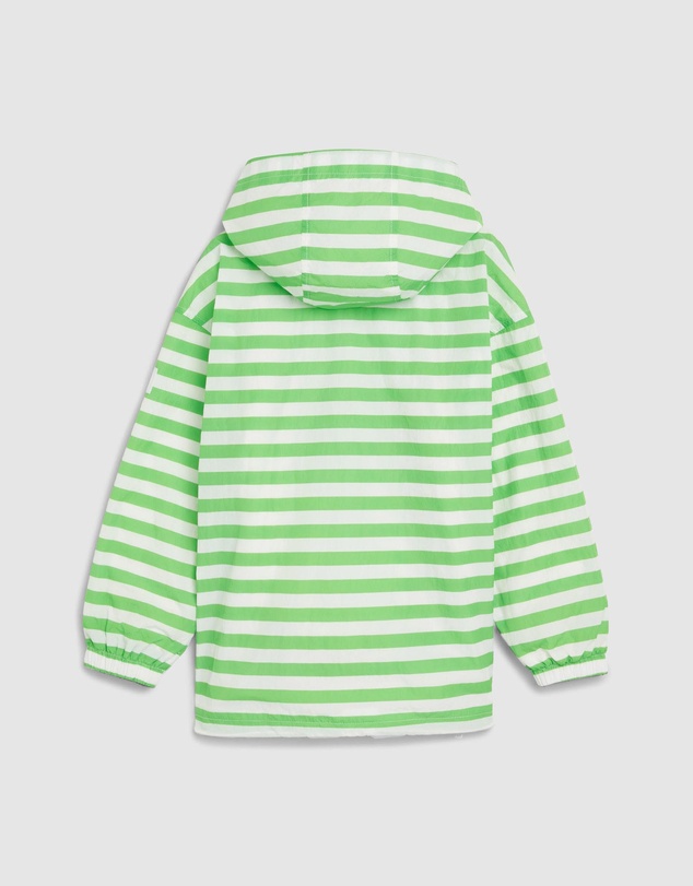 Tommy Hilfiger - Stripe Half-Zip Hooded Windbreaker - Teens