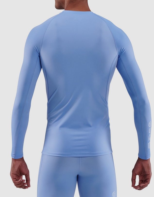 SKINS - SKINS Compression Men's Series-1 Active Long Sleeve Top Sky Blue