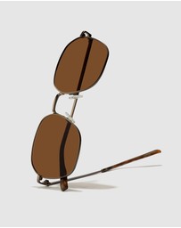 Hawkers Co - HAWKERS - Polarized Gun Metal Olive RISE Sunglasses for Men and Women UV400
