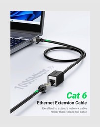 Ugreen - Ugreen CAT6 Ethernet Extension Cable 2m Male to Female RJ45 Shielded High Speed Network Lead