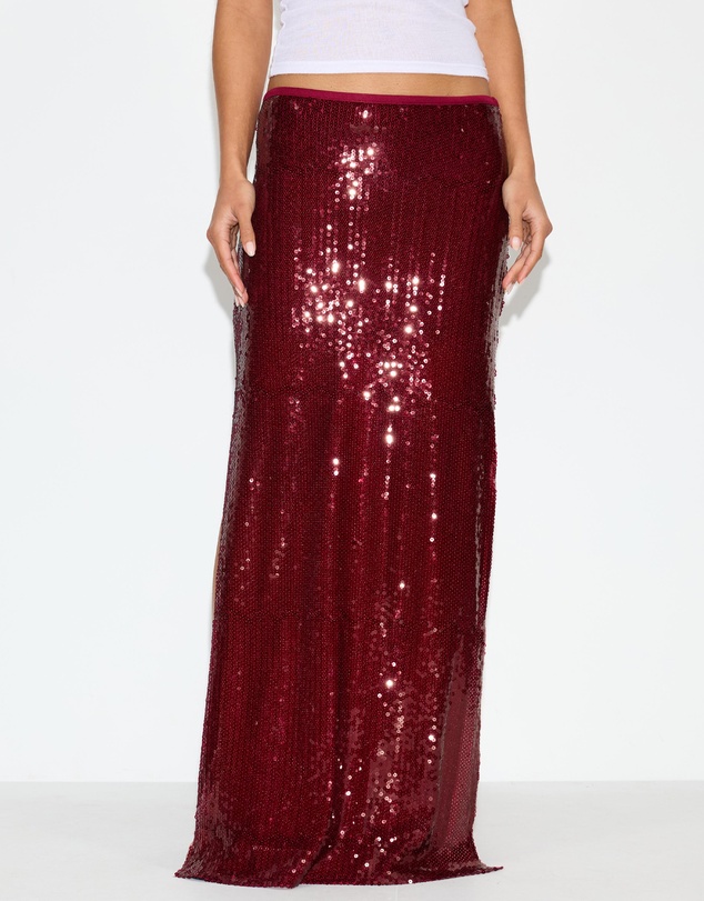 Dazie - On Display Sequin Maxi Skirt