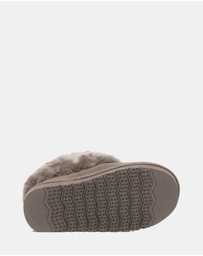 EVERAU - Australian Shepherd Ugg Kids Homey Slipper Cow Suede Upper House Shoes