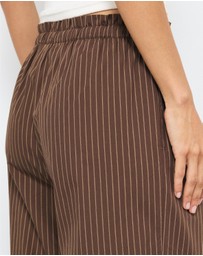 AERE - Organic Cotton Poplin Stripe Pants