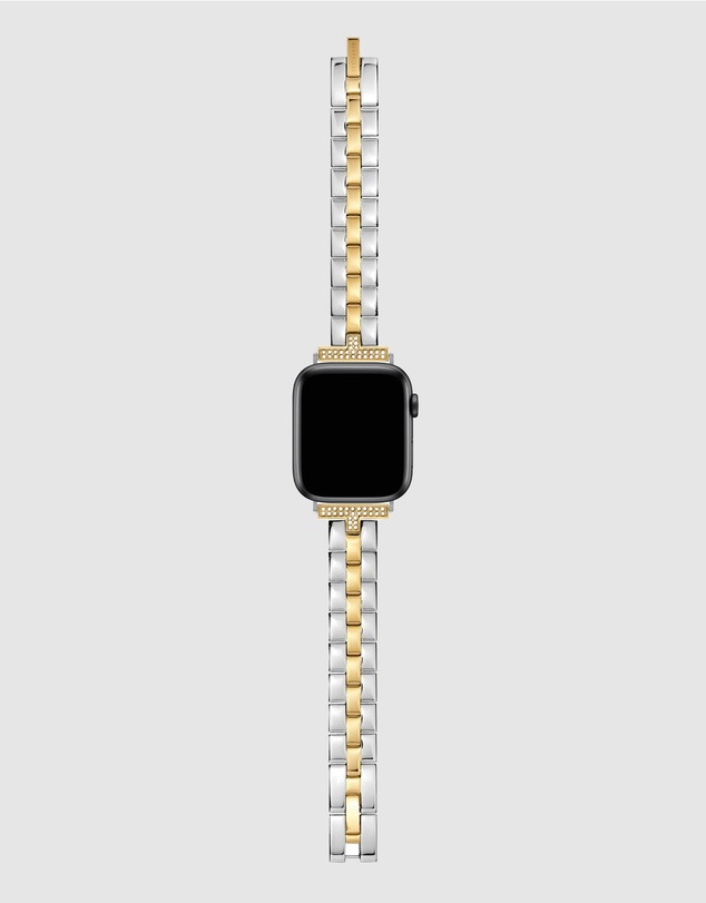 Ted Baker - Ted Baker Apple Strap - Crystal T Duo-Tone Bracelet