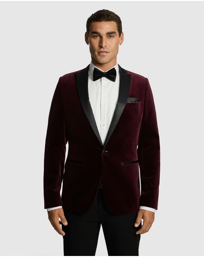 yd. - Milan Velvet Tuxedo Jacket