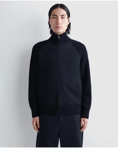 COS - Cotton-Panelled Merino Track Jacket