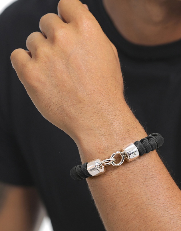 Kuzzoi - Kuzzoi Charcoal Braided Nylon Cord Bracelet