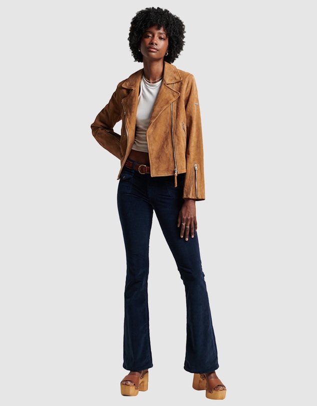 Superdry - Suede Biker Jacket