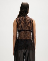 Minima Esenciales - Fenn Lace High Neck Top