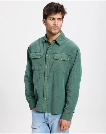 Rolla's - Grid Cord LS Shirt