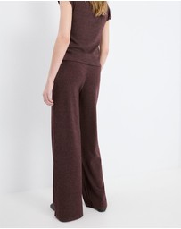 M.N.G - Knitted Trousers With Elastic Waistband