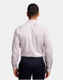 Brooksfield - Geo Print Slim Fit Dress Shirt
