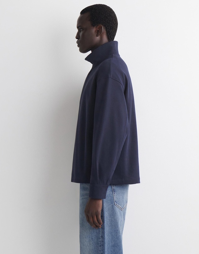 COS - Funnel-Neck Zip-Up Sweatshirt