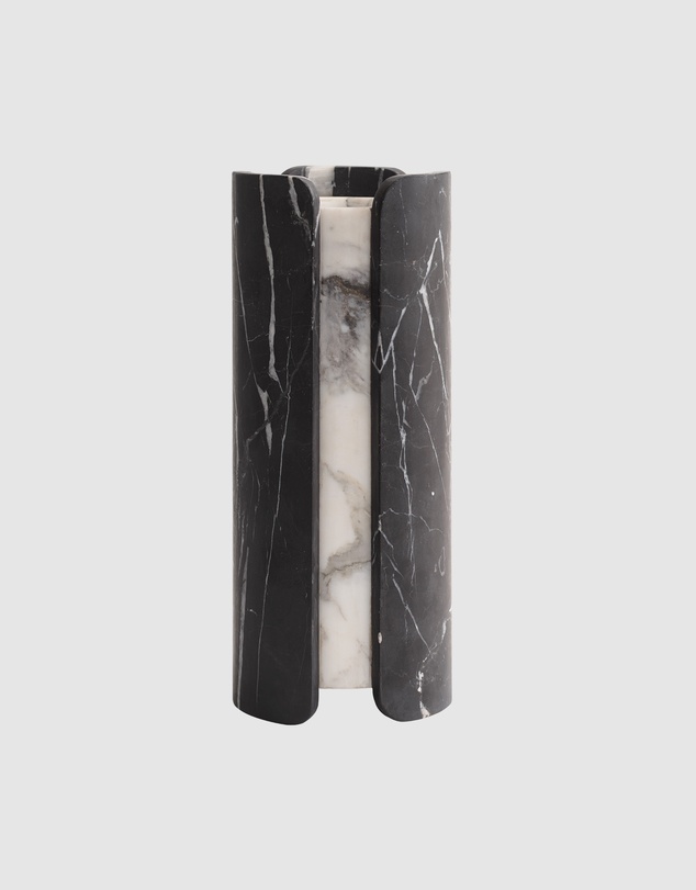Greg Natale - Vent Vase Nero & Arabescato